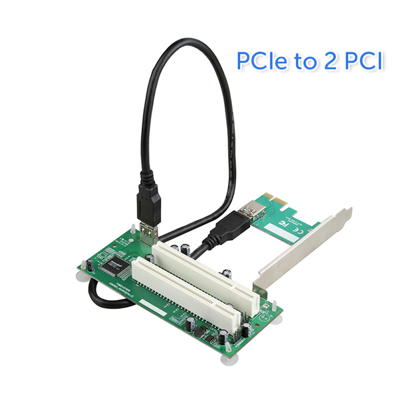 PCIe-1x-to-2-PCI
