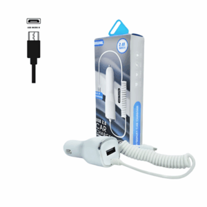 شاحن سيارة مايكرو مع فتحة USB أضافية - خمسات