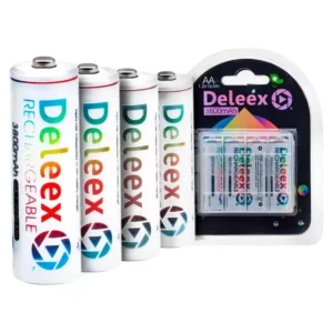 4 بطاريات AA قابلة لإعادة الشحن 1.2 فولت || 3800mAh