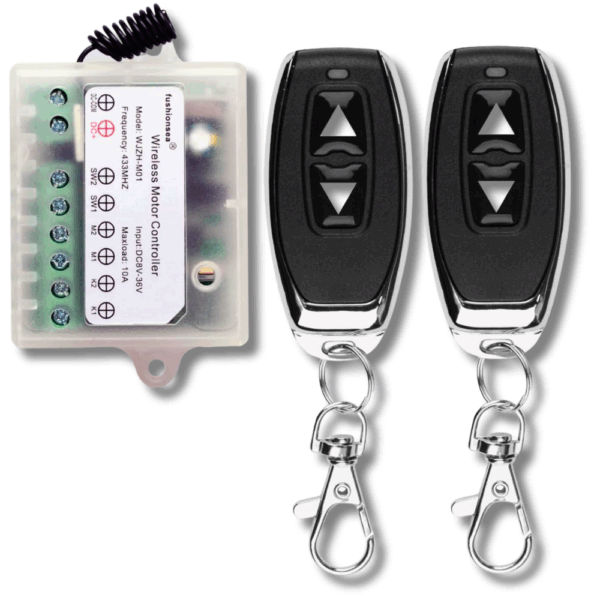 لوحة مفتاح تحكم ماتور DC 8V-36V | 10A | مع ريموتين