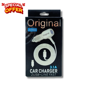 وصلة شاحن سيارة مع موزع USB